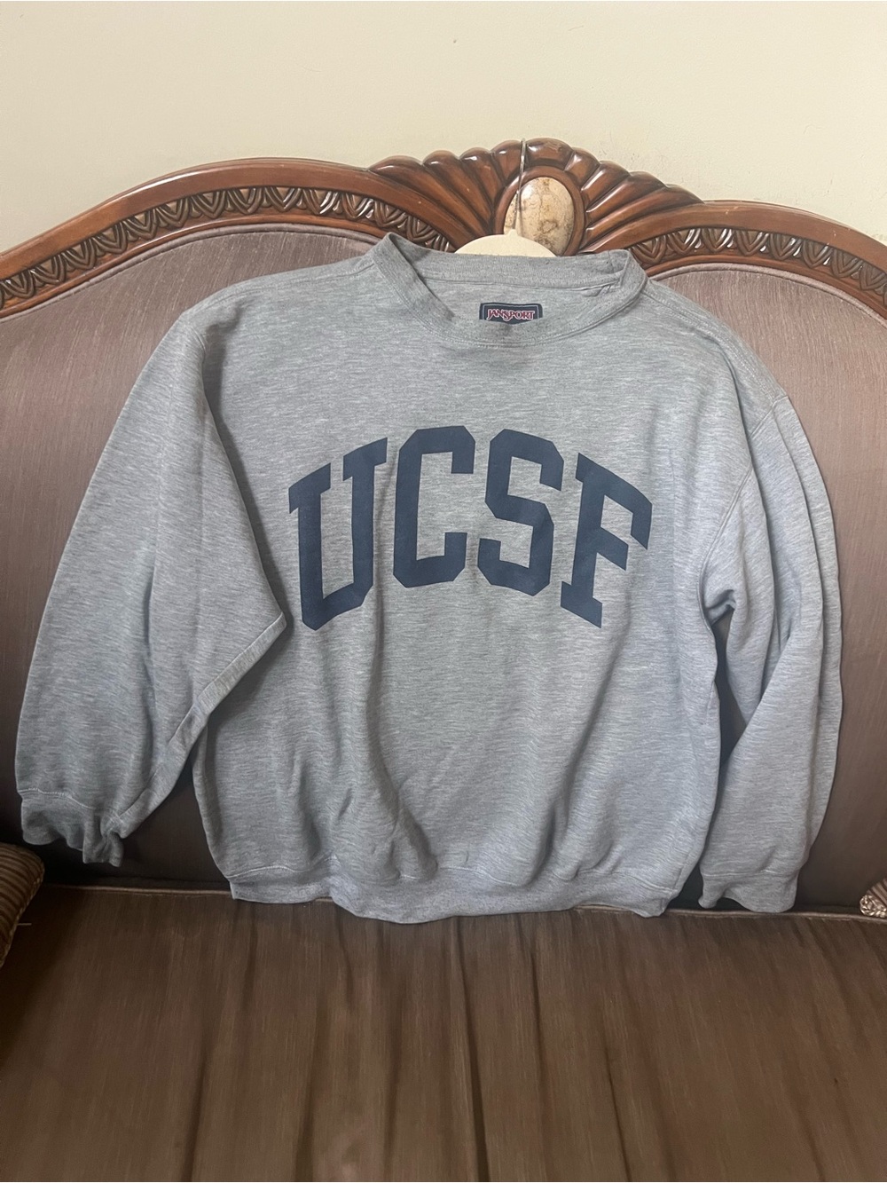 UCSF Grey Crewneck Sweatshirt - Vintage Collegiate Pullover